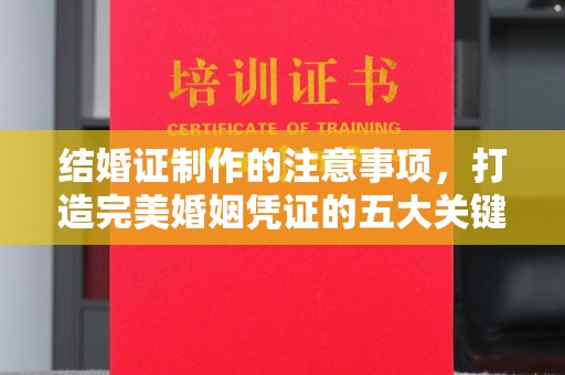 福州结婚证制作的注意事项，打造完美婚姻凭证的五大关键点